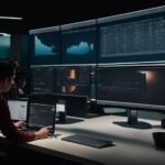Employees using multiple screens to compare Loopio vs Qvidian
